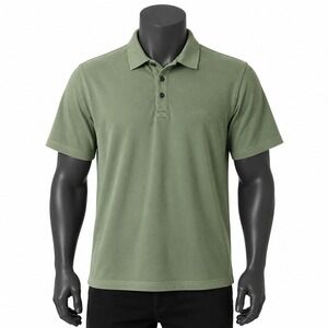 Patagonia Organic Cotton Polo Shirt Casual Short Sleeve Green Mens M